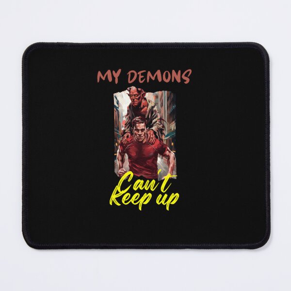 Item preview, My Demons Can’t Keep Up – Oil Painting Style Runner with Demon in Urban Setting Shirt designed and sold by zax454.