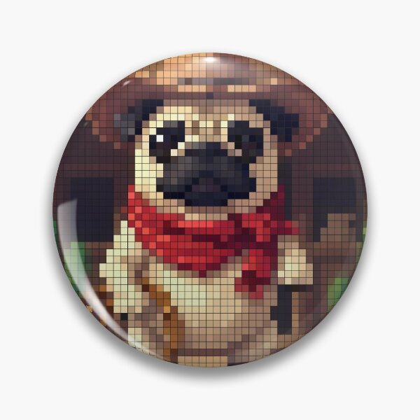 Item preview, Pixel Pug The Cowboy of the Wild West designed and sold by NaturePixel.