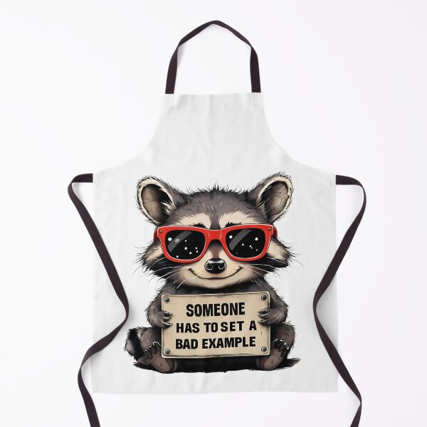 Item preview, Raccoon Sets A Bad Example Funny Quote designed and sold by HasCreations.