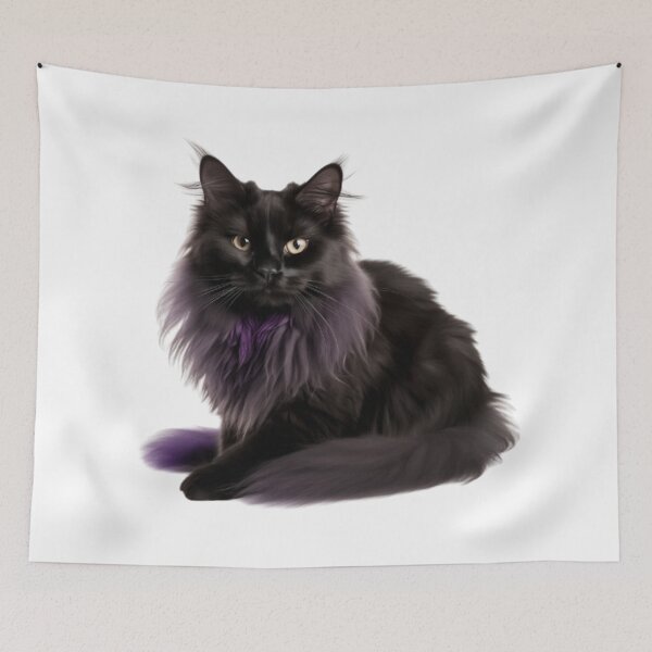 Item preview, Majestic Black Cat - Mystical Feline Art designed and sold by Ice Diamond Designs.
