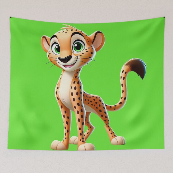 Item preview, The Swiftest Friend in the Jungle: Disney-Style Cheetah Cub! ?✨ designed and sold by aunins7.