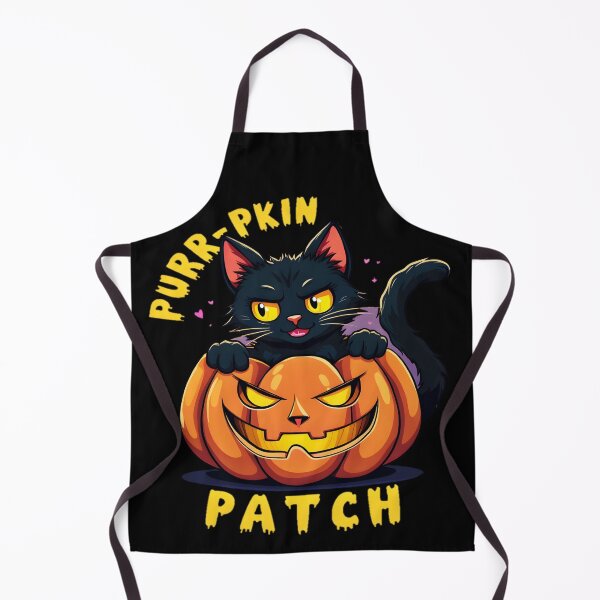 Item preview, Purr-pkin Patch Creepy Cat designed and sold by AlphaTeez.