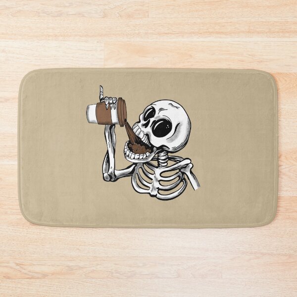 Item preview, Skeleton Drinking Coffee designed and sold by TeeLabDesign.