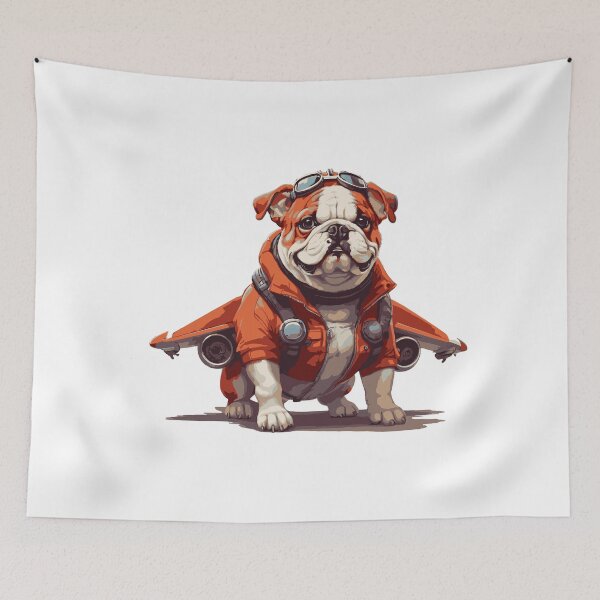 Item preview, Bulldog Aviator Dog designed and sold by victorstudioart.
