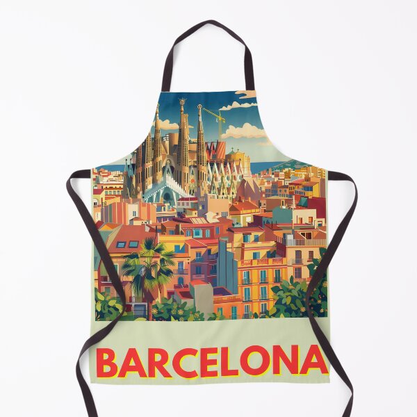 Item preview, Retro Barcelona Cityscape designed and sold by CosyNess.