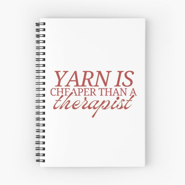 Item preview, yarn is cheaper than a therapist designed and sold by MiaMade.