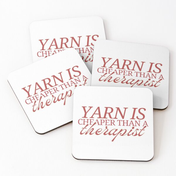 Item preview, yarn is cheaper than a therapist designed and sold by MiaMade.