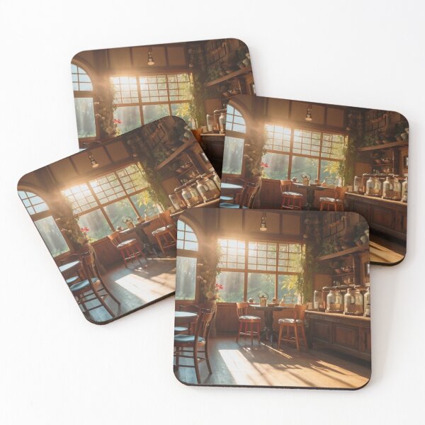 Item preview, Cozy Tea Shop in Nature’s Embrace designed and sold by BlareBlare.