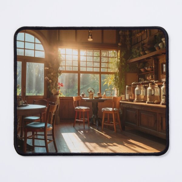 Item preview, Cozy Tea Shop in Nature’s Embrace designed and sold by BlareBlare.