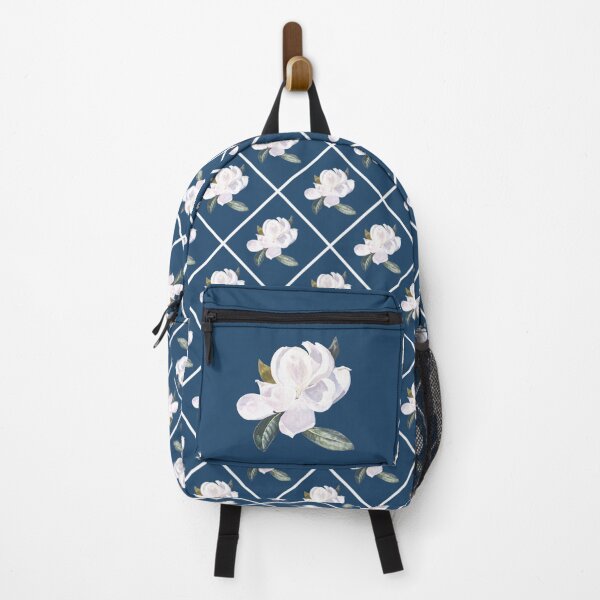Item preview, Magnolia Painting Diagonal on Dark Blue 21486b designed and sold by Art in My Loft.
