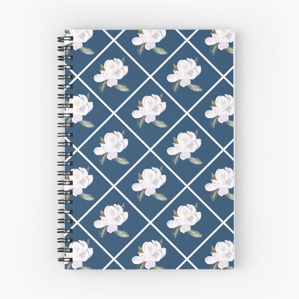 Item preview, Magnolia Painting Diagonal on Dark Blue 21486b designed and sold by Art in My Loft.