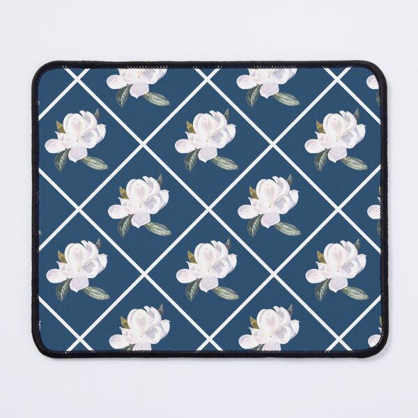 Item preview, Magnolia Painting Diagonal on Dark Blue 21486b designed and sold by Art in My Loft.