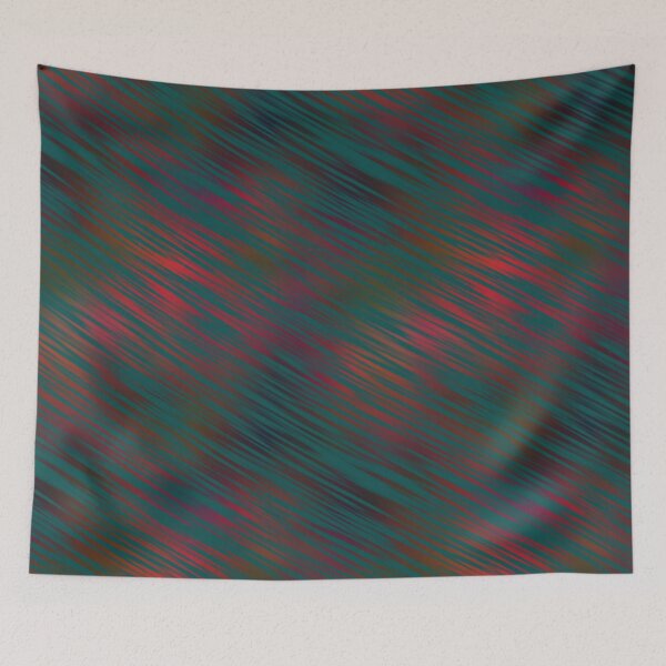 Item preview, Fiery Red with Electric Blue Waves designed and sold by mittie101.