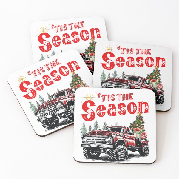 Item preview, Tis The Season Red Truck Christmas designed and sold by JessArty ⭐⭐⭐⭐⭐.