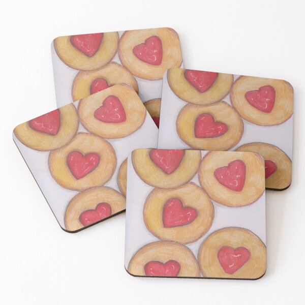 Item preview, Love heart jam cookies  designed and sold by Artbysarah23.