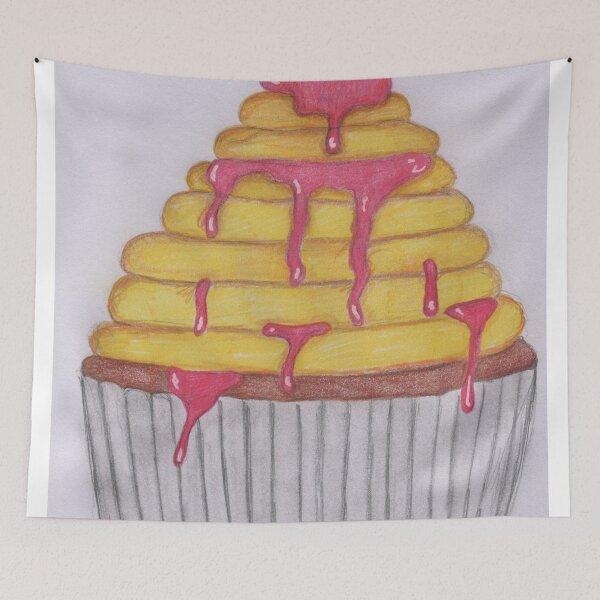 Item preview, Cupcake with strawberry sauce designed and sold by Artbysarah23.