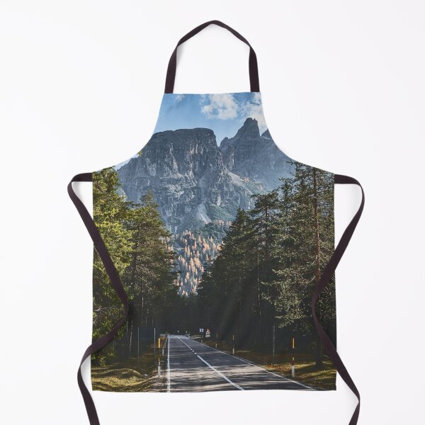 Item preview, A scenic road through the Dolomites in Italy, surrounded by dense forests and towering mountains. designed and sold by Piotr Front.
