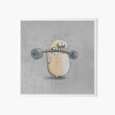 Weight Lifting Art Board Print