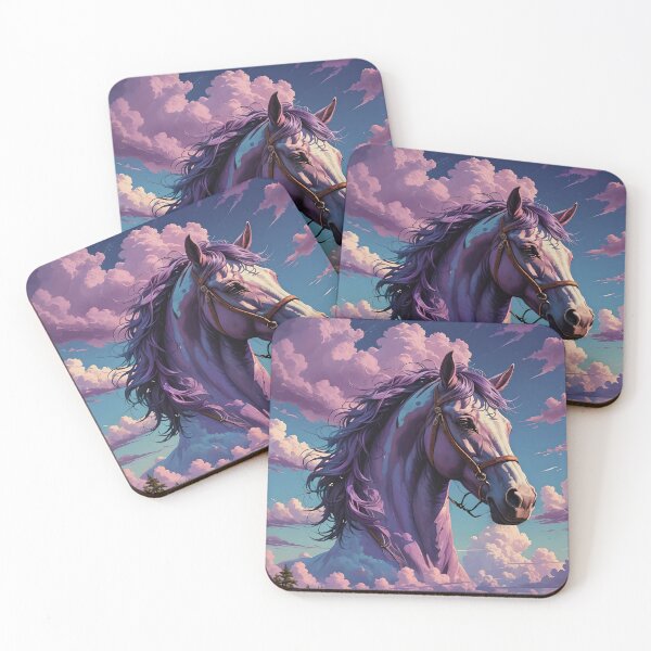Item preview, Horse head, pink clouds designed and sold by Marcu Ioachim.