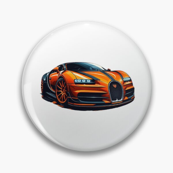 Artikelvorschau, Orangefarbener Bugatti entworfen und verkauft von GeneralDaily.