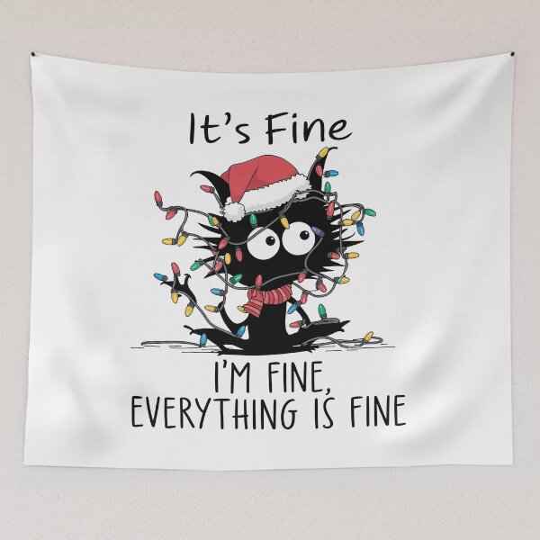 Item preview, It's Fine. I'm Fine. Everything Is Fine designed and sold by Angry Swan Designs.