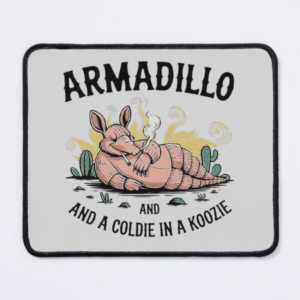 Item preview, Relaxed Armadillo Enjoying a Cold Drink in the Sun designed and sold by love3617.