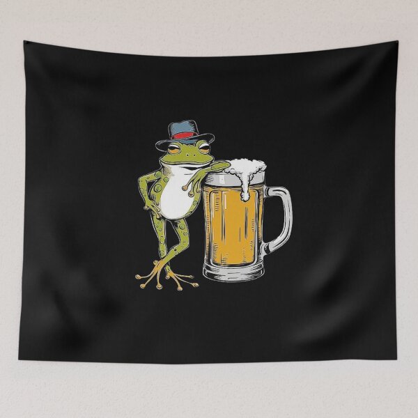 Item preview, Cool Frog with a Beer Mug – Fun Bar and Pub Vibes designed and sold by love3617.