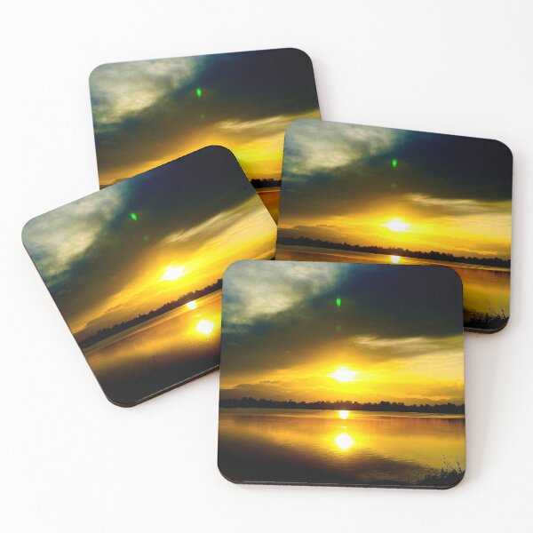Item preview, Golden sun reflects on the lake's gentle surface designed and sold by IFLYBaby.