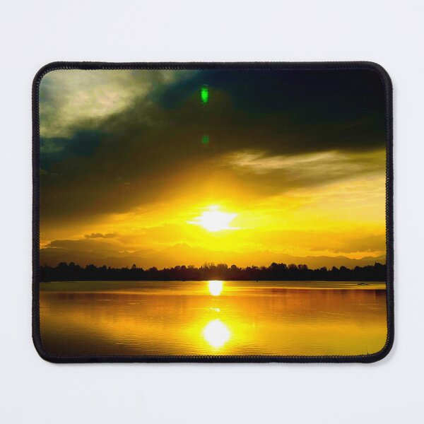 Item preview, Golden sun reflects on the lake's gentle surface designed and sold by IFLYBaby.