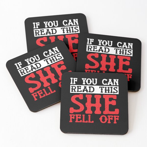 Item preview, Funny If You Can Read This She Fell Off Biker Motorcycle designed and sold by Rahjihan.