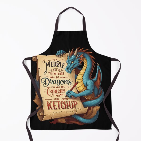 Item preview, Meddle Not In The Affairs Of Dragons: Dragon Warning with Ketchup designed and sold by SIMPLY ART.
