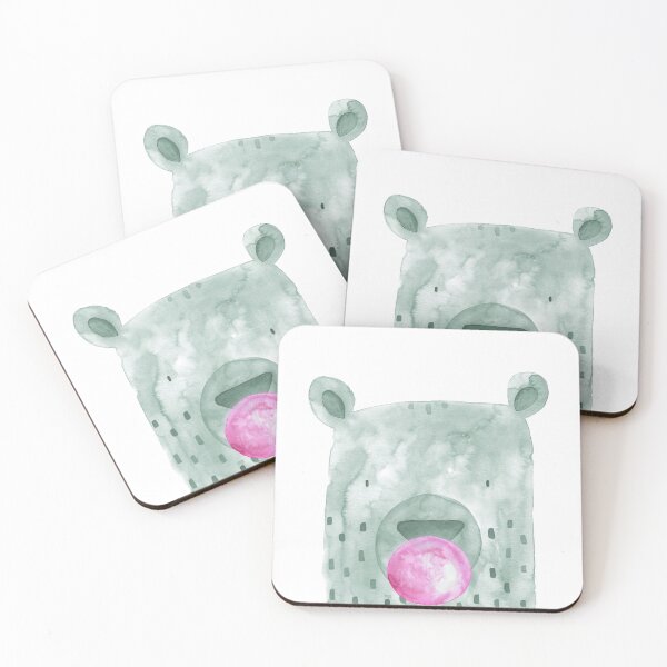 Item preview, Chiclet Bear in watercolor designed and sold by GinColorist.