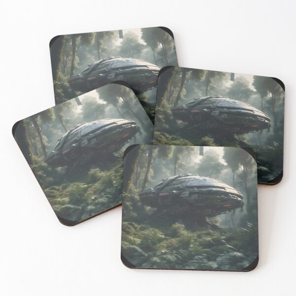 Item preview, Alien - Crashed Spaceship in Forest - 01 designed and sold by kjp-design.