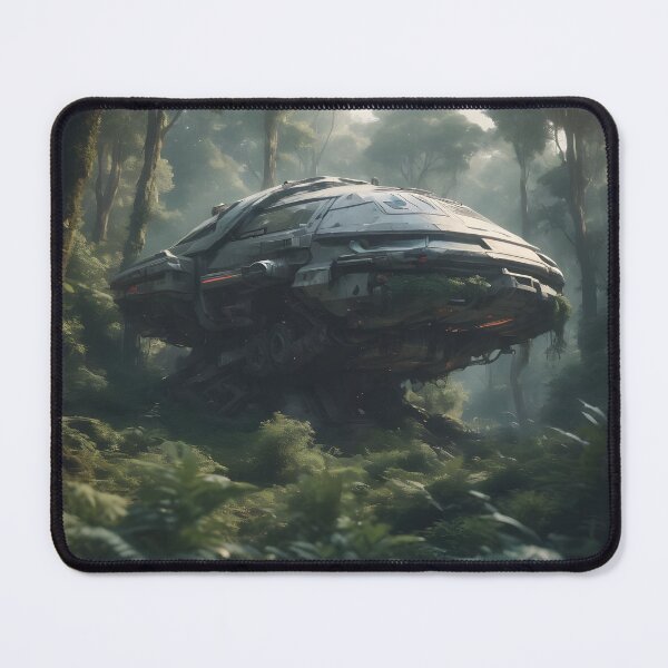 Item preview, Alien - Crashed Spaceship in Forest - 01 designed and sold by kjp-design.