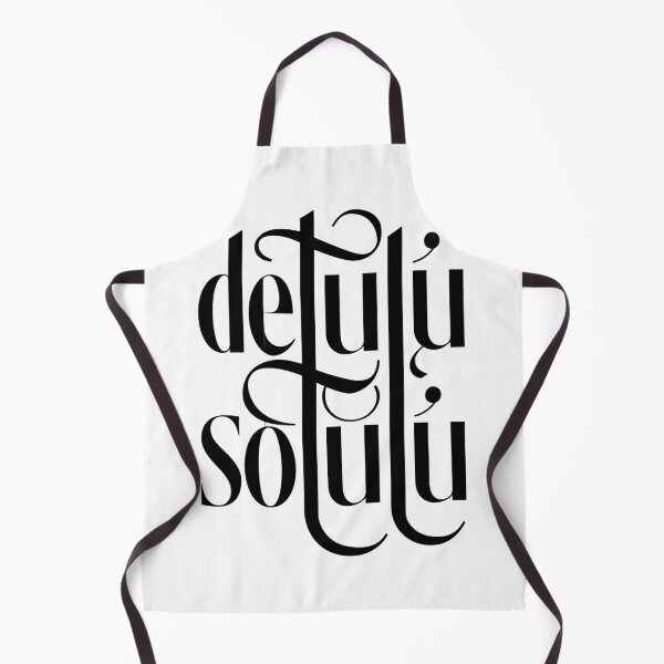 Item preview, "Delulu Solulu" Black and White Bold Typography Design, Laptop and Water Bottle Decal Decoration, Motivational Quote designed and sold by WatermelonPink.