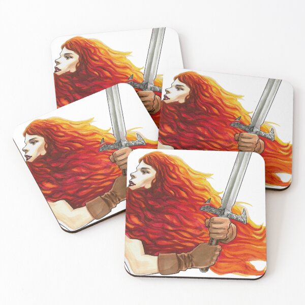 Item preview, Red Head Maiden designed and sold by ExpatArt.