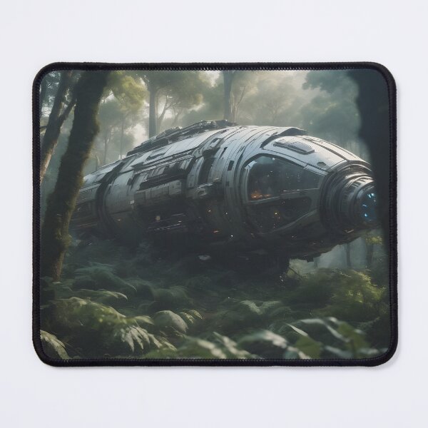 Item preview, Alien - Crashed Spaceship in Forest - 02 designed and sold by kjp-design.