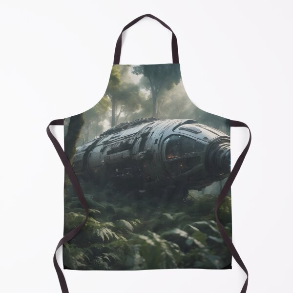 Item preview, Alien - Crashed Spaceship in Forest - 02 designed and sold by kjp-design.