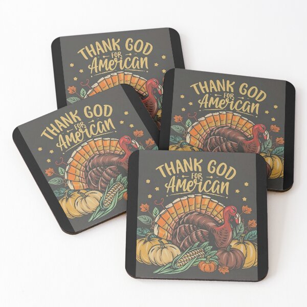 Item preview, Thank God for american food turkey and pumpkins gifts for thanksgiving day designed and sold by thankful-loco.