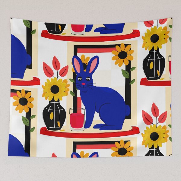 Item preview, Rabbits and Flowers  designed and sold by VOKED.