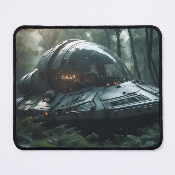 Item preview, Alien - Crashed Spaceship in Forest - 03 designed and sold by kjp-design.