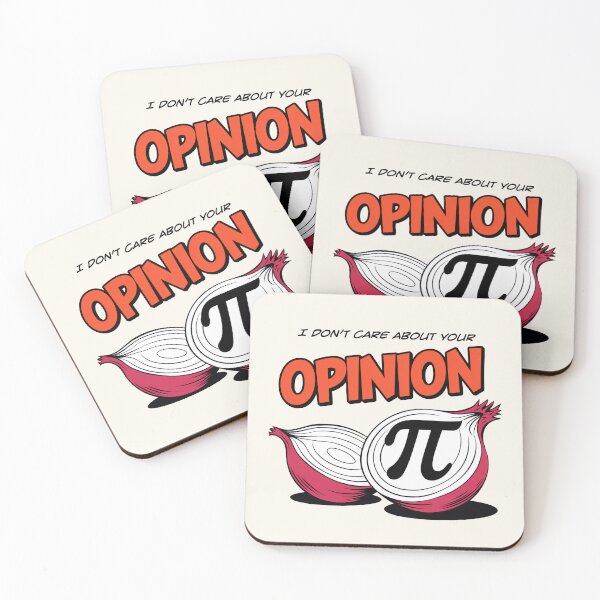 Item preview, I don't care about your oPInion (funny math pun, pi symbol, vintage comic style) designed and sold by CottonGarb.
