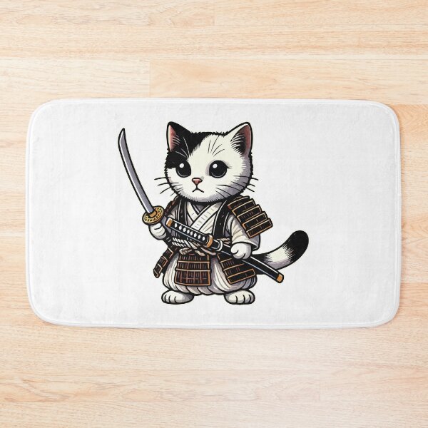 Item preview, Samurai cat designed and sold by portokalis.