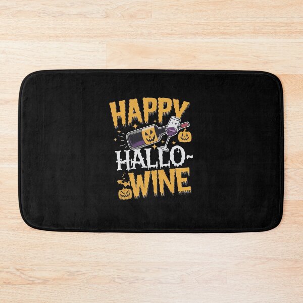 Item preview, Happy hallo-wine! (Pun Happy Halloween for wine lovers) designed and sold by CottonGarb.