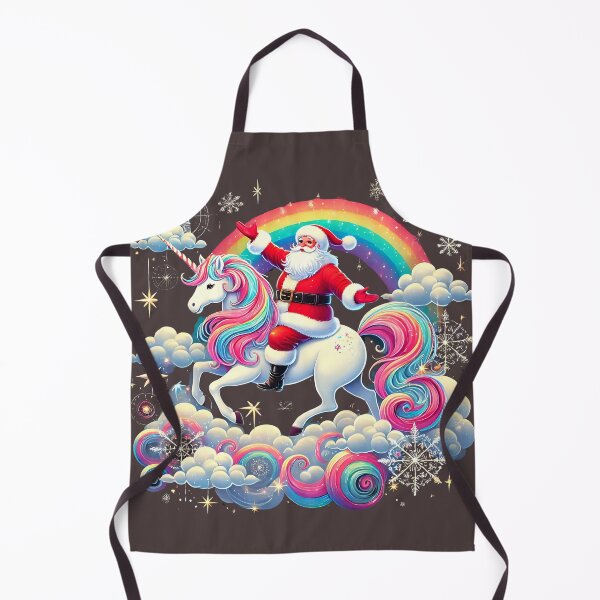 Item preview, Santa Claus on Unicorn Fantasy Christmas Vibes designed and sold by Nalin-Design.