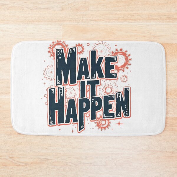 Item preview, Make It Happen with Hand-Drawn Gears designed and sold by nomanzy1.