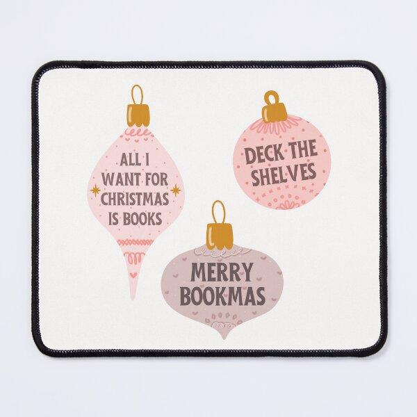 Item preview, Bookish Christmas Baubles Set - Pink designed and sold by Neadoodles.