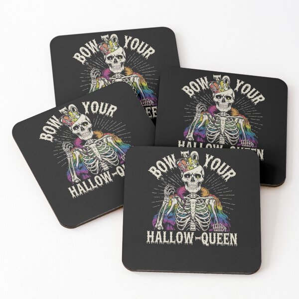 Item preview, Bow to your hallow queen (Halloween queen in rainbow colors, funny queer design in vintage style) designed and sold by CottonGarb.