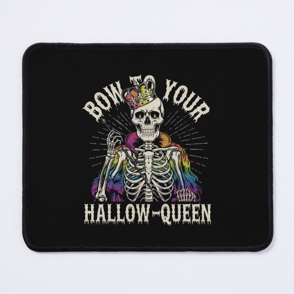 Item preview, Bow to your hallow queen (Halloween queen in rainbow colors, funny queer design in vintage style) designed and sold by CottonGarb.