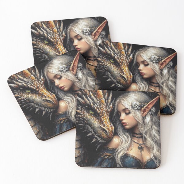 Item preview, An Elf And Her Dragon  designed and sold by Paragon-Art.